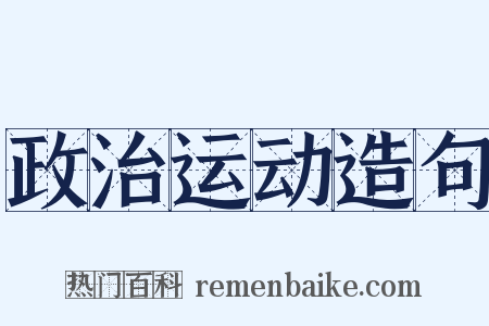 政治运动造句是什么意思的图片